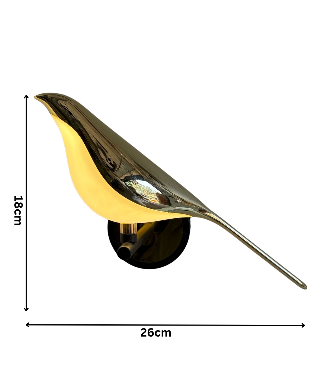 Golden Bird Wall Light