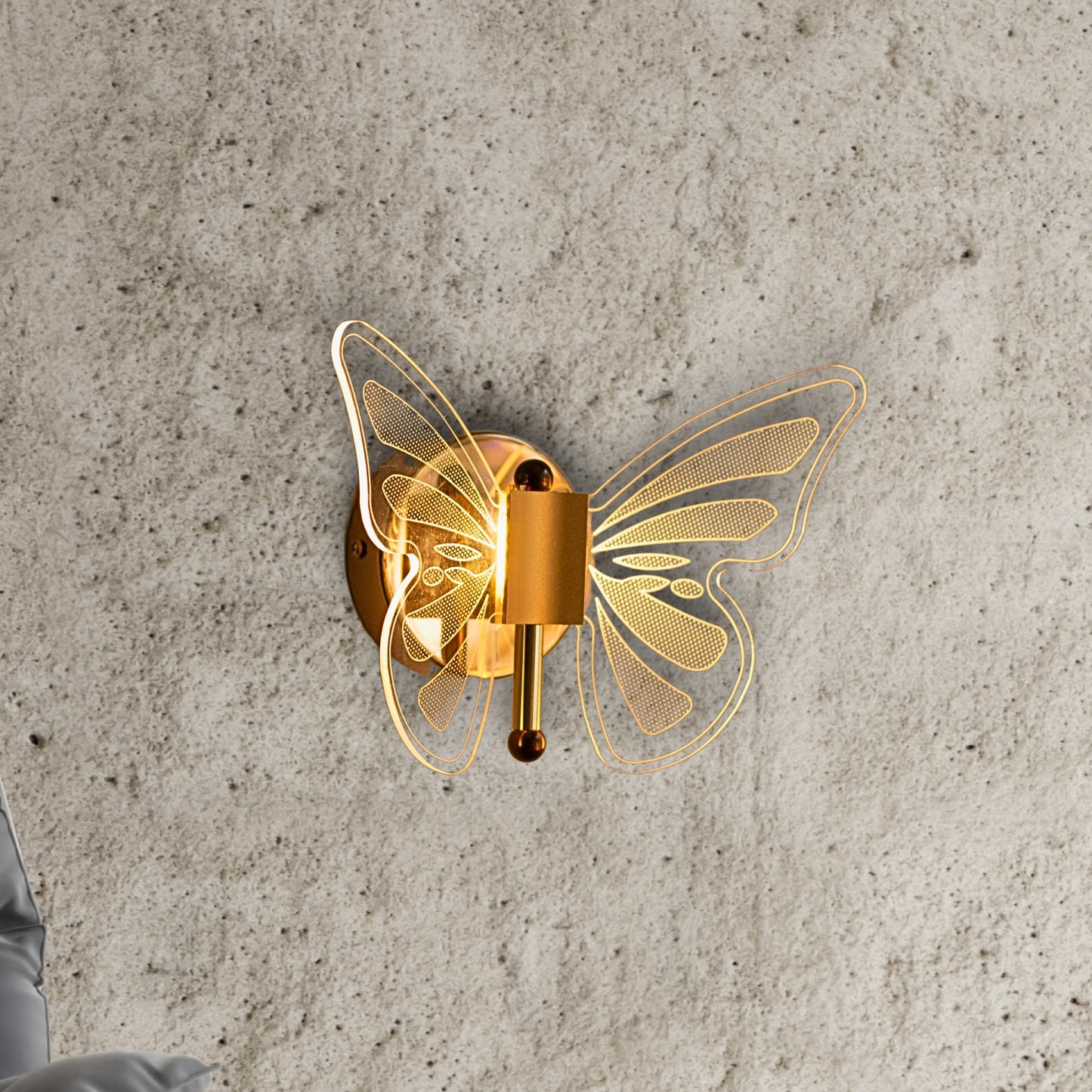 Butterfly wall light