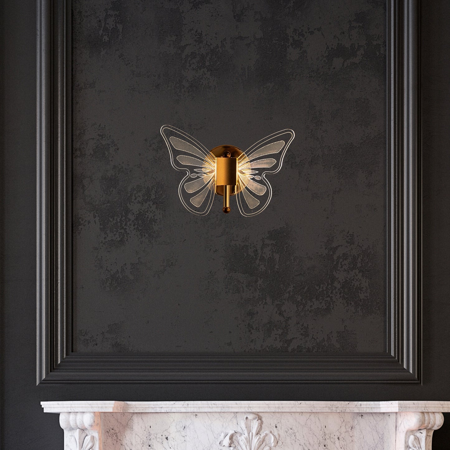 Butterfly wall light