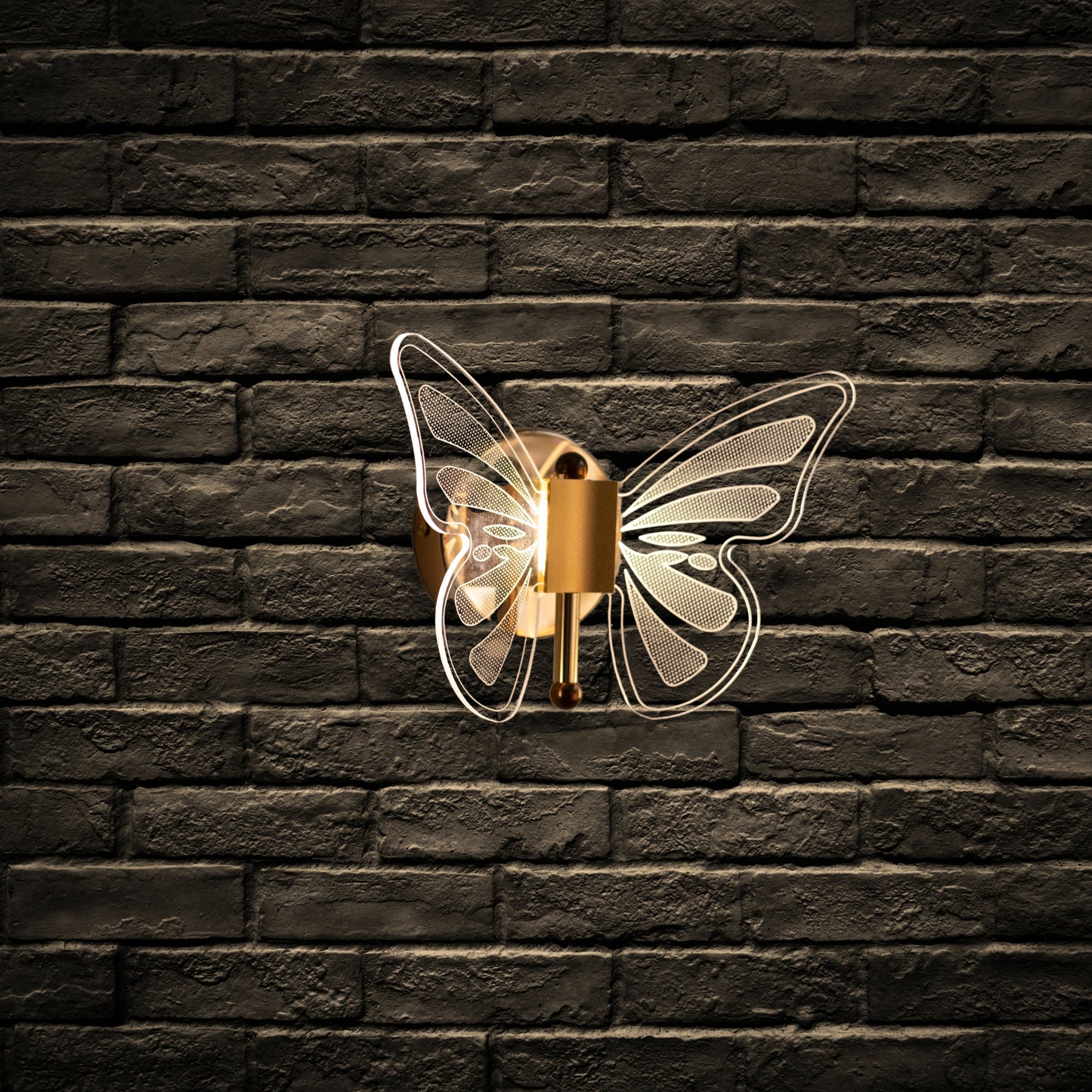 Butterfly wall light