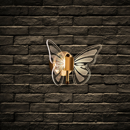 Butterfly wall light